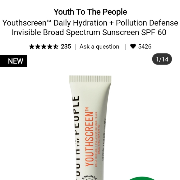 Sephora Other - NIB YTTP YOUTHSCREEN DAILY HYDRATION SUNSCREEN